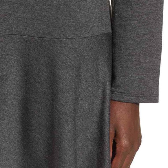 Sweatshirt Dress, B.P, Nordstrom, drop waist, Gray, cozy, women's, small, NWT - Picture 5 of 6